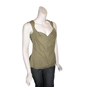 VIVIENNE WESTWOOD Army Green Storm Tie Top