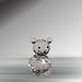 Crystal Teddy Bear 1 3/4" #30110
