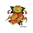 Ed Hardy Rose Temporary Tattoo