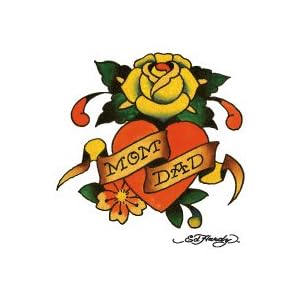 Ed Hardy Rose Temporary Tattoo