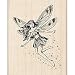 Rubber Stamp w/Wood Handle: Garden Fairy