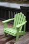Child's LIME GREEN Cedar Adirondack Chair for Kids