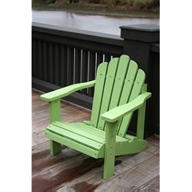 Child's LIME GREEN Cedar Adirondack Chair for Kids by 