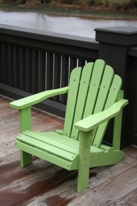 Child’s LIME GREEN Cedar Adirondack Chair for Kids