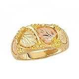 Gorgeous! Yellow-gold Black Hills Gold Diamond-cut Women's Men's Wedding-Bands