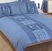 Volta Blue Double Duvet Cover Set Image