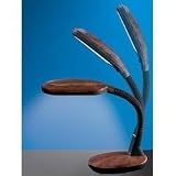 Verilux Happy Eyes Desk Lamp Deluxe, Burl