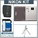 Nikon CoolPix S80 Digital Camera Kit - Silver/Brown - with 4GB SD Memory Card, Table Top Tripod