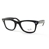 Ray Ban Optical Men's Rx5121 Shiny Black Frame Plastic Eyeglasses, 47mm