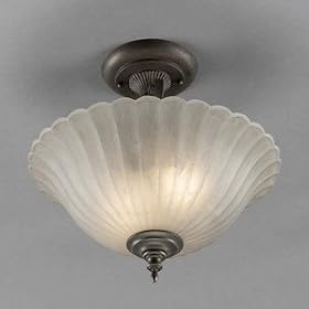 Aztec Lighting - Legacy Bronze Semi-Flush Ceiling Light Fixture by Aztec