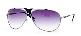 AUTHENTIC DIESEL RINA P S 0GOC SILVER METAL BLUE GRADIENT LENS AVIATOR SUNGLASSES by 