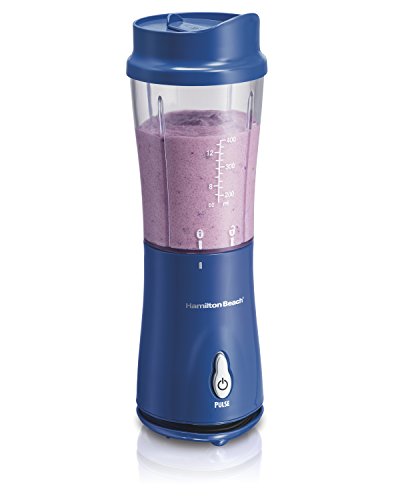 Sale!! Hamilton Beach 51132 Single-Serve Blender with Travel Lid, Blue