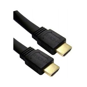 HDMI v1.4 Flat Cable With Ethernet Support CL2 Rated 25 ft - 24K Gold Connectors by Cable Showcase