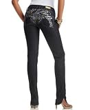 Apple Bottoms - Apple Bottoms Studded Skinny Jeans, Dark Wash