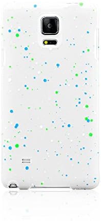 Galaxy Note 4 Case, LiViTech(TM) Colorful Granite Stone Design Glow in the Dark Protective Hard Case for Samsung Galaxy Note 4 SM-N910 (Green Blue)