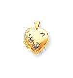 14k Diamond Heart Locket