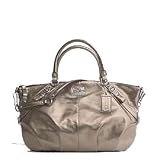 Authentic Coach Gunmetal Leather Madison Large Sophia Satchel Bag 15955 Review