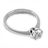 0.75CT ROUND DIAMOND SOLITAIRE ENGAGEMENT RING 14k GOLD