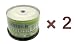 100pcs Gigablock DVD+R 8x Dual Double Layer 8.5GB/240min White Inkjet Hub Printable Top