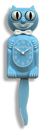 Kitty Cat Clock - Baby Blue - Limited Edition