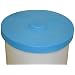 Dixie Poly DC-55 Polyethylene Drum Dust Cover, For 55 gallon Drum, 24.5" Outside Diameter x 2.5" Side Lip, Blue, Pack of 2