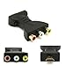 HDMI to 3 RCA Adapter, Haokiang AV Digital Signal HDMI Male to 3 RCA Female Audio Adapter Component Converter