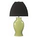 Kenroy Home 02491 Gia Table Lamp in Lime with Chocolate Microfiber Shade