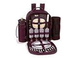Picnic at Ascot 022-BR-PL Classic Backpacks Ultimate for Four 4-person