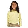 Unisex Long Sleeve Knit Shirt School Uniform By French Toast (White, Light Blue or Yellow, Regular or Husky Sizes)