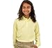 Unisex Long Sleeve Knit Shirt School Uniform By French Toast (White, Light Blue or Yellow, Regular or Husky Sizes)