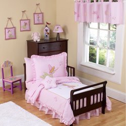 JoJo Designs 5-Piece Toddler Bedding Set - Fairy Tale Fairies Pink