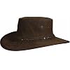 BARMAH HATS 1025 SQUASHY SUEDE LEATHER HAT: Hickory or Chocolate
