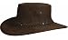 Apparel : Barmah 1018 Squashy Roo Kangaroo Leather Hat - Brown, Limestone, or Hickorystone