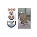 Archery Super Straw Target and Stand with faces