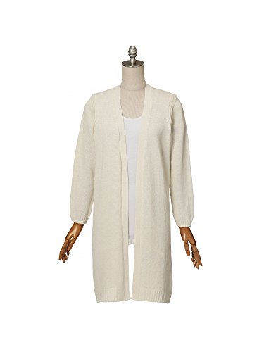 (アマカ) AMACA 【ウォッシャブル】ペーパーヤーンホールガーメントニットロングカーディガン V5N52336__