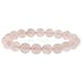 Gem Stone King 10mm Simulated Rose Quartz, Simulated Amethyst and Simulated Tiger's Eye Stretchy Bracelet Set