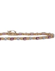 Tourmaline and Diamonds Bracelet 14k Yellow Gold quality fashion & value
