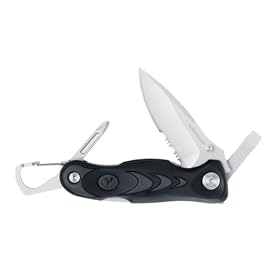 Leatherman 830304 c305 Folding Straight Serrated-Edge Knife with Multi-Tool by Leatherman