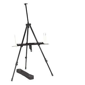 Heavy-duty-Aluminum-Tripod-Field-Easel-Height-Adjustable-Canvas-Brush-Palette-Holder
