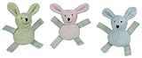 HuggleHounds Baby Rabbits Dog Toy Assortment