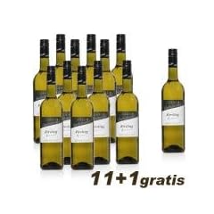 11 er Set Riesling Classic Wei�wein Jahrgang 2009 aus Rheinhessen, 0,75 l + 1 Flasche GRATIS