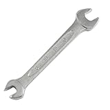 uxcell クロムメッキの金属　ダブルオープンエンドレンチ　ハンドツール　8mmX 10mm