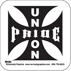 10 Union Pride Cross Hardhat Stickers K-15 S-44