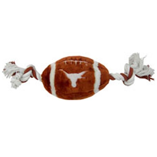 NCAA Plush Football Dog Toy, Small, University of Texas Longhorns