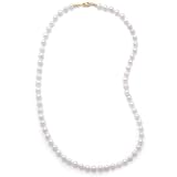 18 Inch 14k Yellow Gold 5.5-6mm (AAA) Akoya Pearl Necklace