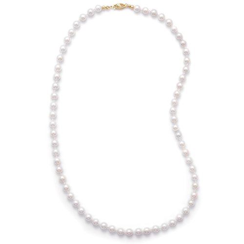 20 Inch 14k Yellow Pearl Necklace