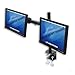 Halter Dual LCD Monitor Stand desk clamp holds up to 27" lcd monitors