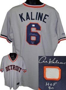 Al Kaline Signed Detroit Tigers Majestic Cooperstown Collection Jersey - HOF 80
