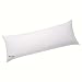 Newpoint 100-Percent Cotton 20-Inch-by-54-Inch Body Pillow, White