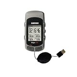 Retractable USB Cable for the Garmin Edge 305 with Power Hot Sync and Charge capabilities - Gomadic Brand w/ TipExchange Technology
